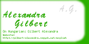 alexandra gilbert business card